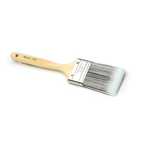 GORDON BRUSH 1-1/2" Chisel Edge Paint Brush, Polyester Bristle, Wood Handle, 12 PK R11027